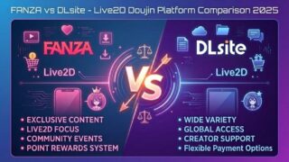 FANZA vs DLsite: Which Is Best for Live2D Doujin? Complete 2025 Comparison